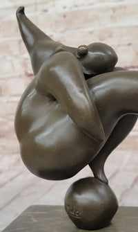 Curvy Woman Abstract Modern Art Bronze Sculpture 10" x 7"