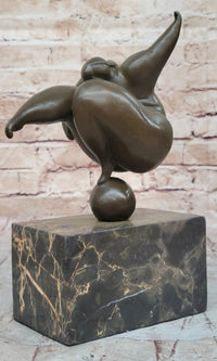Curvy Woman Abstract Modern Art Bronze Sculpture 10" x 7"