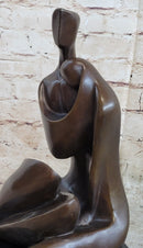 Abstract Modern Art Couple Embracing Bronze Metal Sculpture
