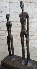 Three Standing Men Surrealist Figures Bronze Art Sculpture Statue after Alberto Giacometti