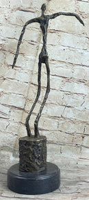 Homme qui chavire Stick Figure Man Bronze after Alberto Giacometti