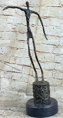 Homme qui chavire Stick Figure Man Bronze after Alberto Giacometti