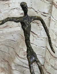Homme qui chavire Stick Figure Man Bronze after Alberto Giacometti