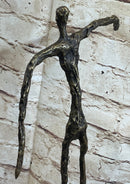 Homme qui chavire Stick Figure Man Bronze after Alberto Giacometti