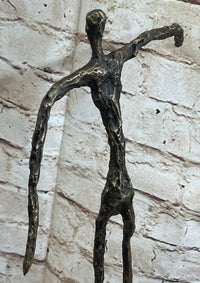Homme qui chavire Stick Figure Man Bronze after Alberto Giacometti