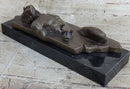 Surreal Hot Cast Bronze Male Figure Trapped in Floor