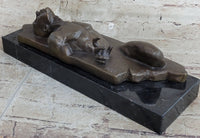 Surreal Hot Cast Bronze Male Figure Trapped in Floor