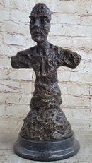 Diego Bust Sculpture Bronze by Alberto Giacometti 15" x 7"