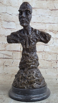 Diego Bust Sculpture Bronze by Alberto Giacometti 15" x 7"