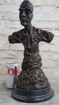 Diego Bust Sculpture Bronze by Alberto Giacometti 15" x 7"