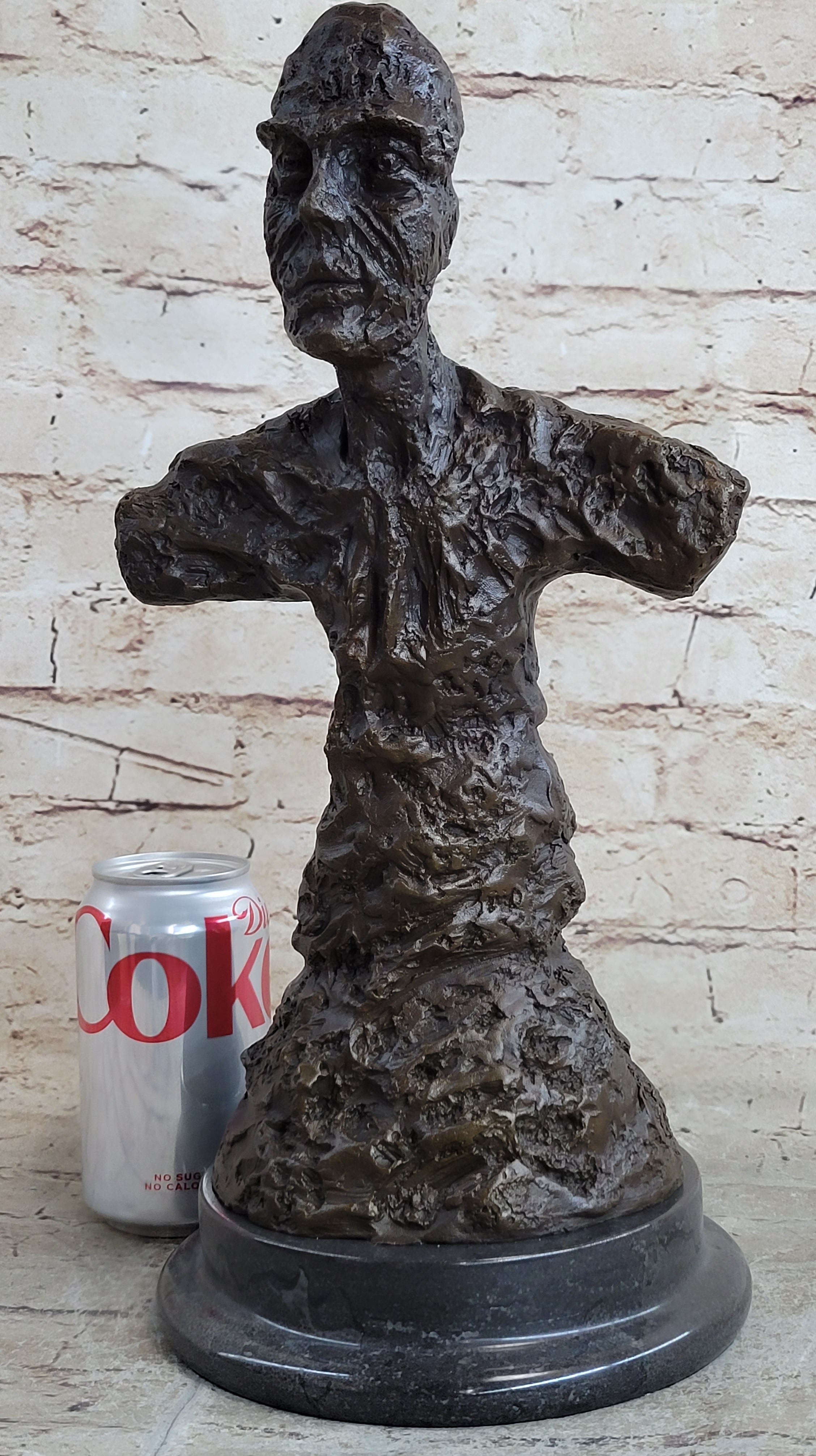 Diego Bust Sculpture Bronze by Alberto Giacometti 15" x 7"