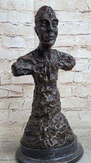 Diego Bust Sculpture Bronze by Alberto Giacometti 15" x 7"
