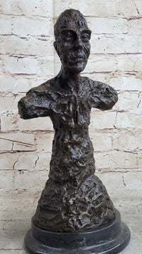 Diego Bust Sculpture Bronze by Alberto Giacometti 15" x 7"