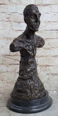 Diego Bust Sculpture Bronze by Alberto Giacometti 15" x 7"