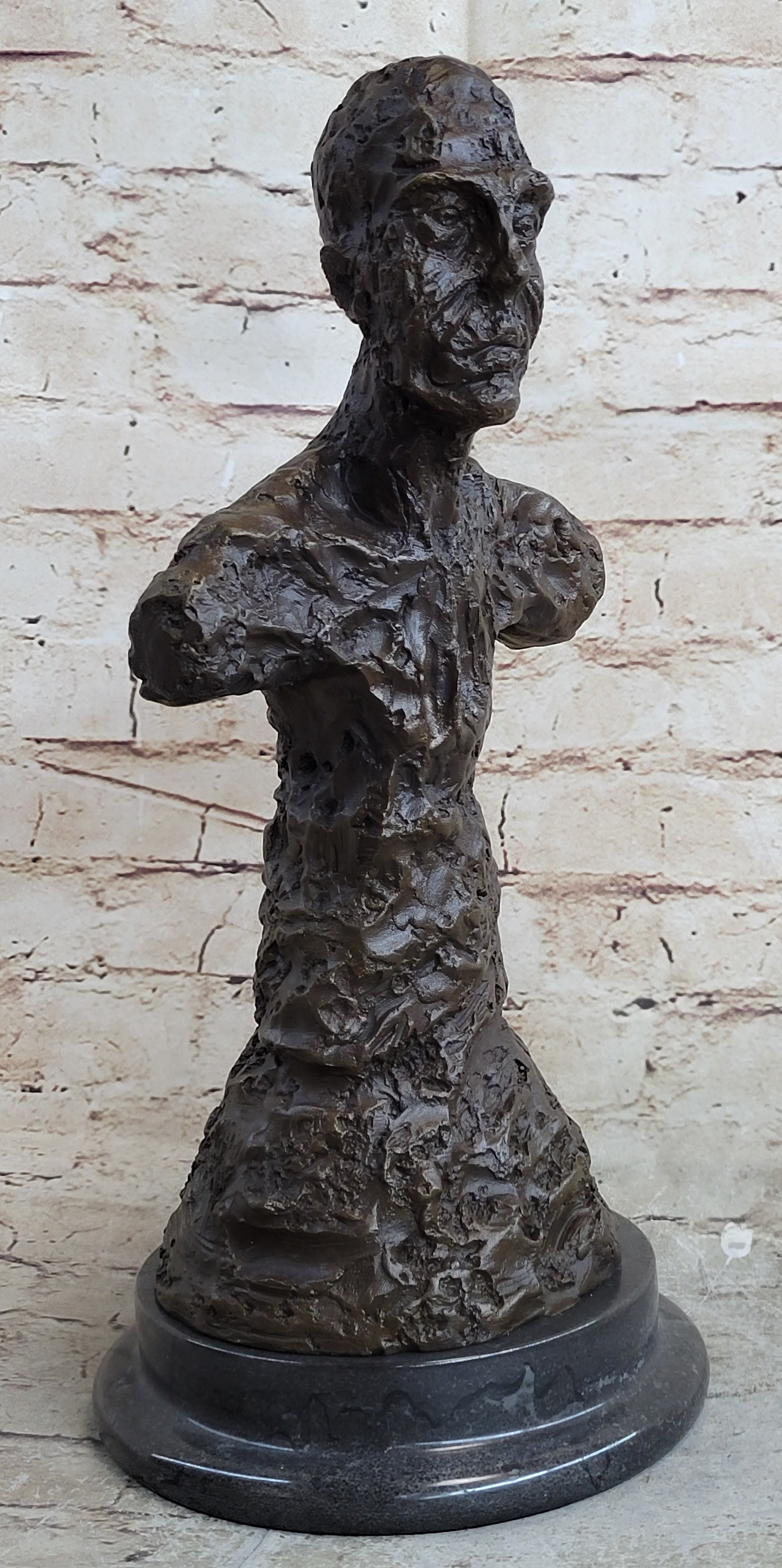 Diego Bust Sculpture Bronze by Alberto Giacometti 15" x 7"