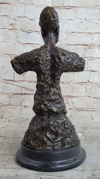 Diego Bust Sculpture Bronze by Alberto Giacometti 15" x 7"