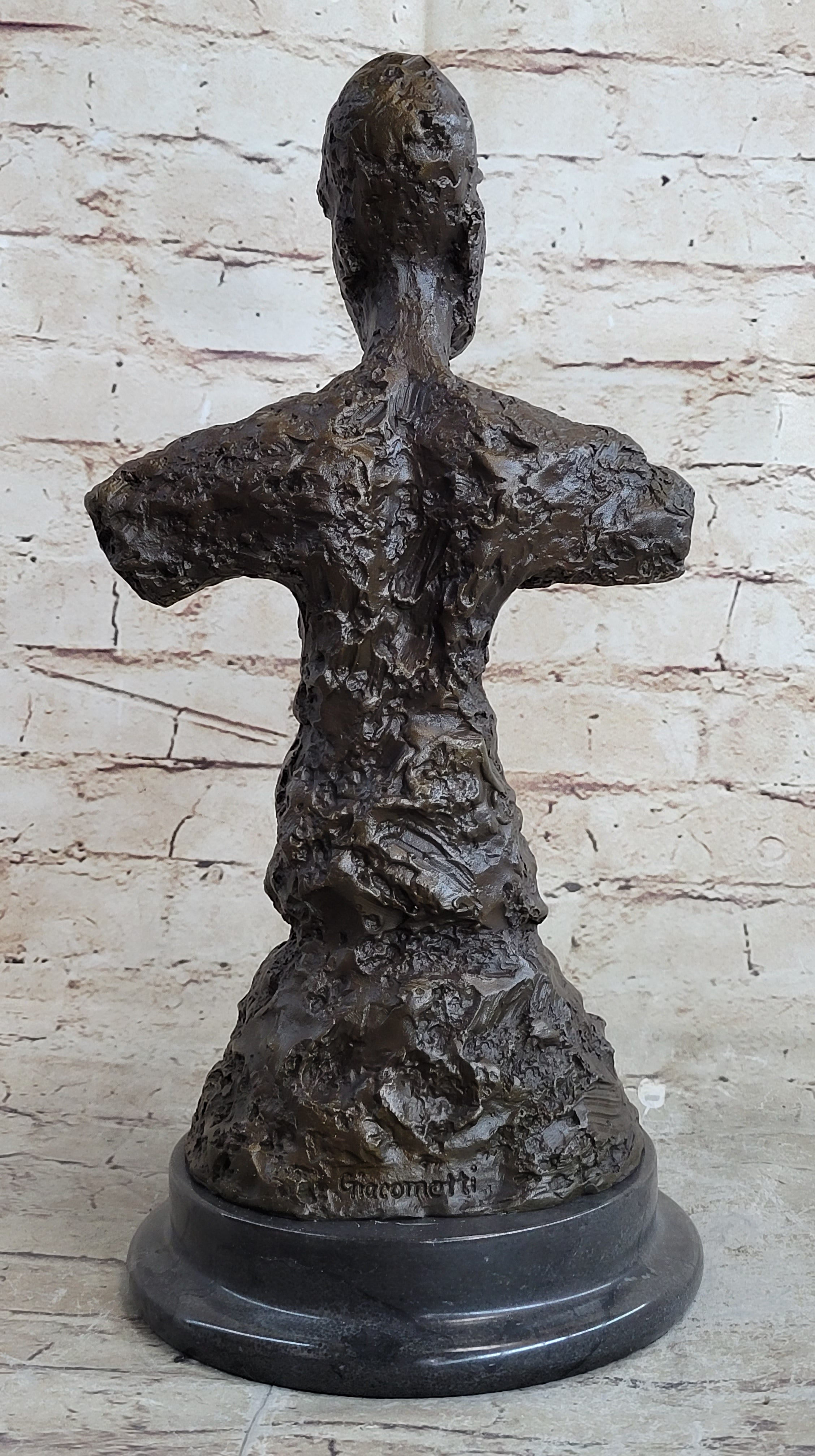 Diego Bust Sculpture Bronze by Alberto Giacometti 15" x 7"