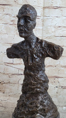 Diego Bust Sculpture Bronze by Alberto Giacometti 15" x 7"