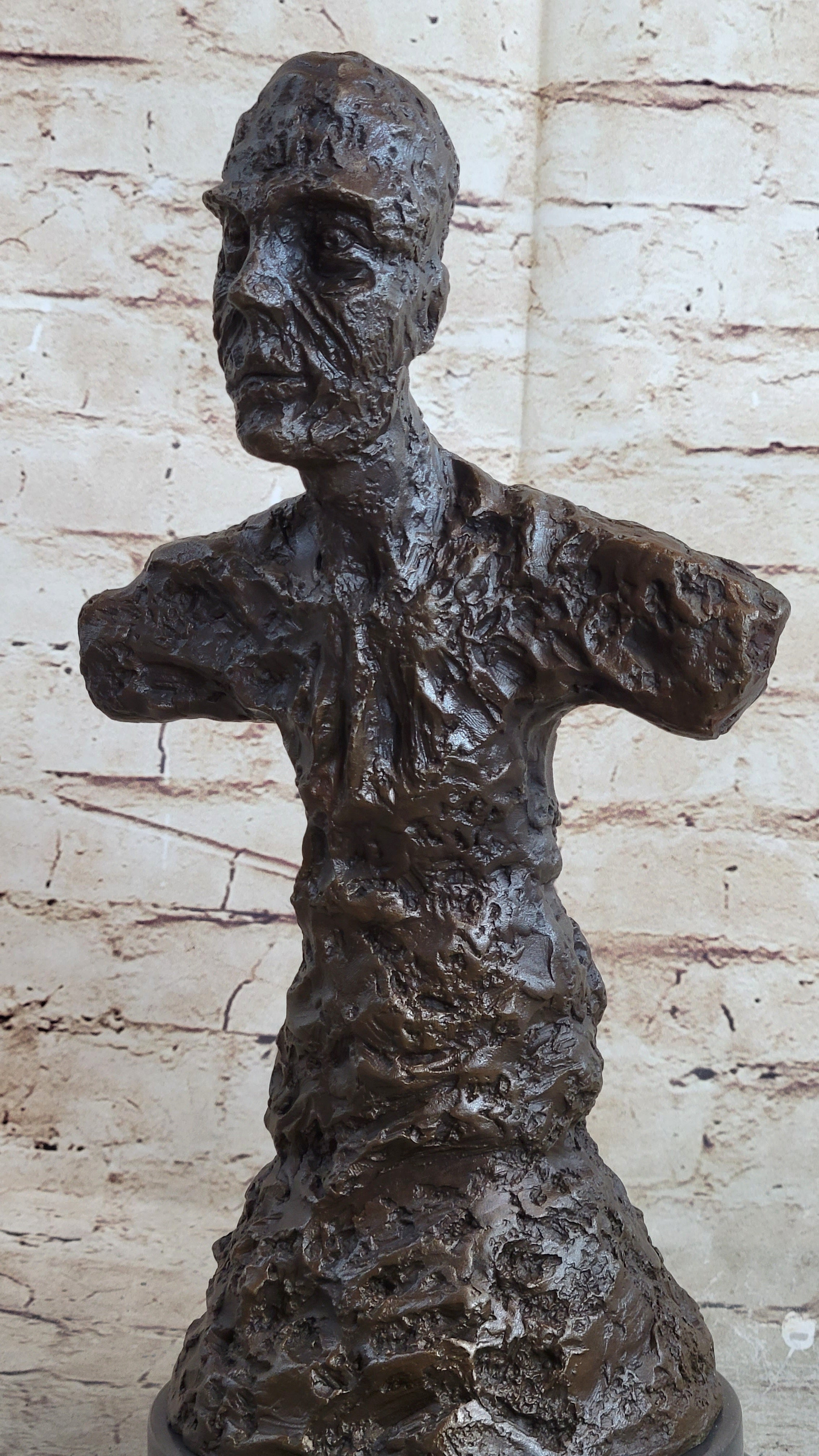 Diego Bust Sculpture Bronze by Alberto Giacometti 15" x 7"