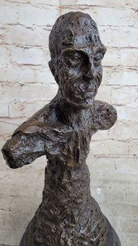 Diego Bust Sculpture Bronze by Alberto Giacometti 15" x 7"
