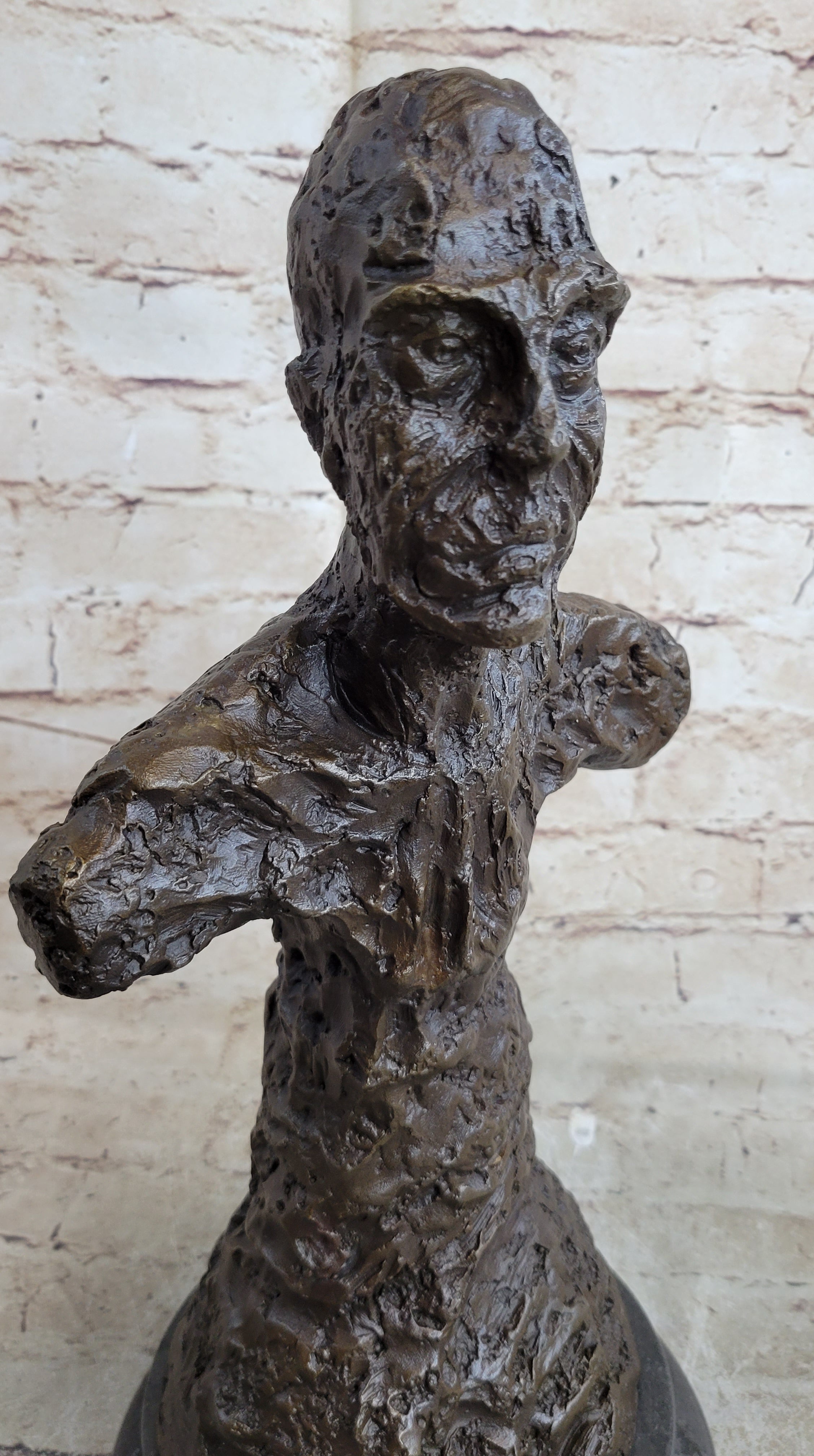 Diego Bust Sculpture Bronze by Alberto Giacometti 15" x 7"