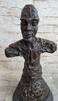 Diego Bust Sculpture Bronze by Alberto Giacometti 15" x 7"