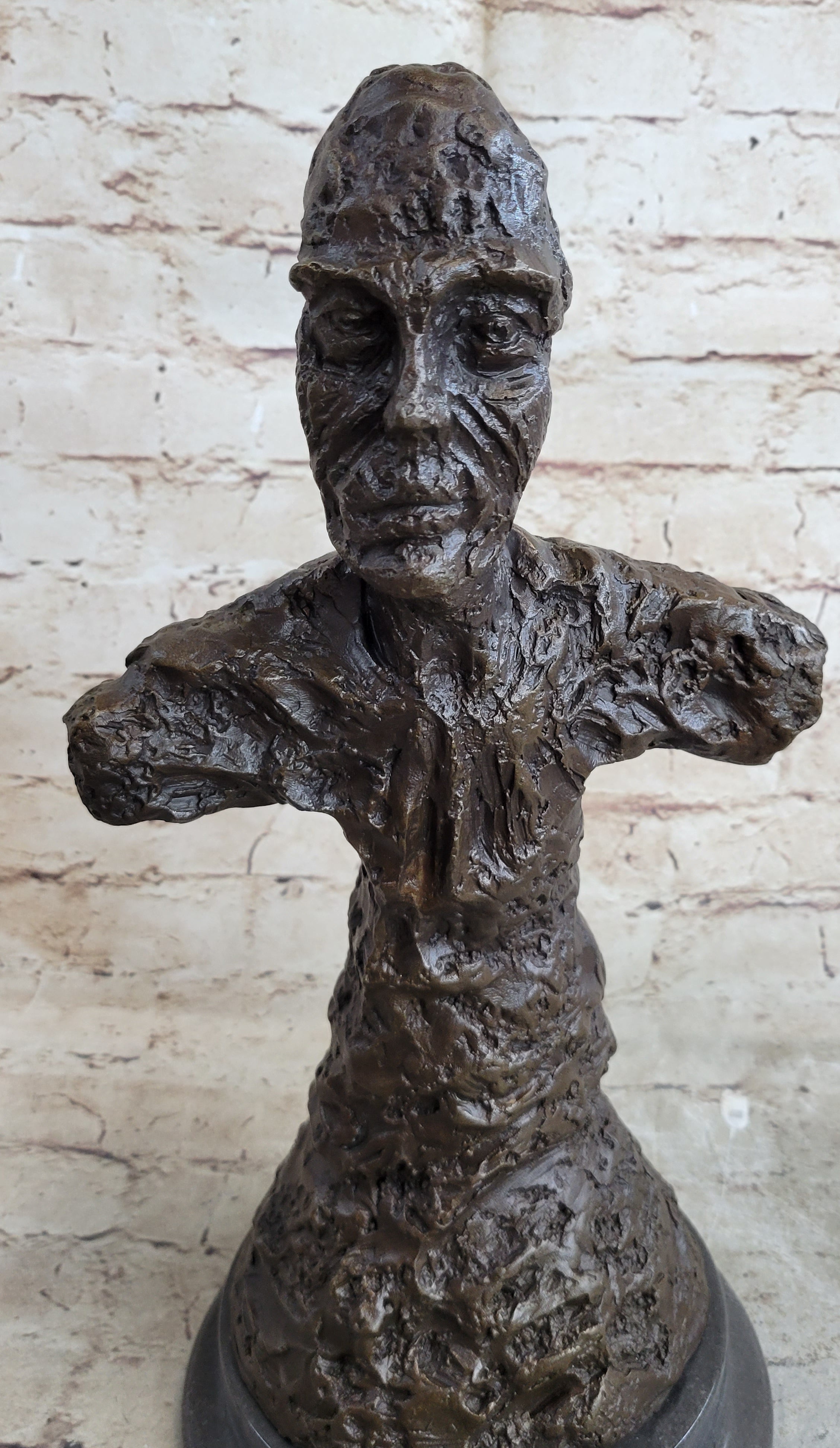 Diego Bust Sculpture Bronze by Alberto Giacometti 15" x 7"