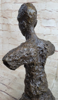 Diego Bust Sculpture Bronze by Alberto Giacometti 15" x 7"
