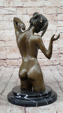 Modern Art Nude Bust Bronze Sculpture Figure Art Marble