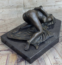 Signed Original Mavchi Wicked Sex Game Bronze Sculpture Marble Statue Figure Erotic Art