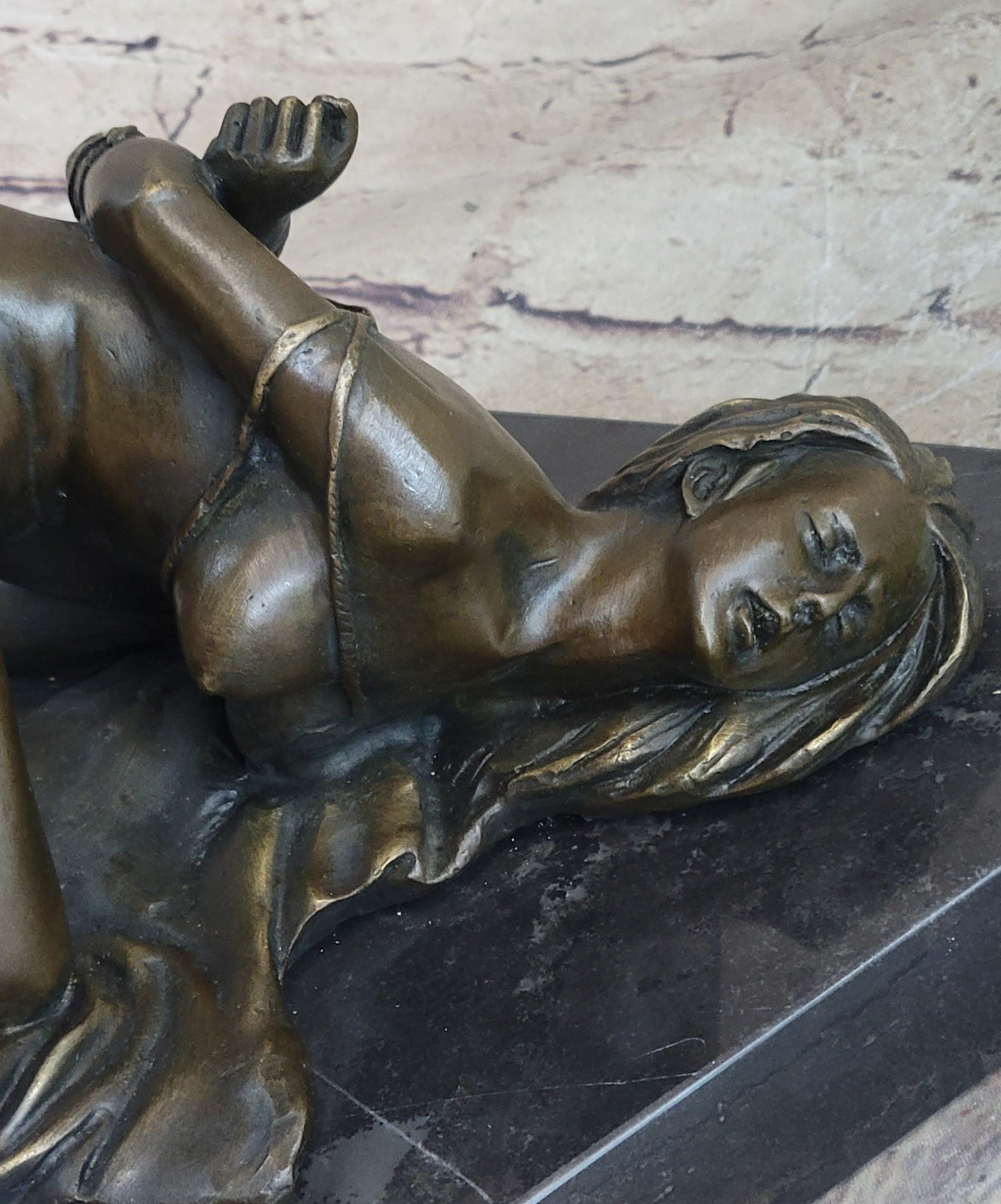 Signed Original Mavchi Wicked Sex Game Bronze Sculpture Marble Statue Figure Erotic Art