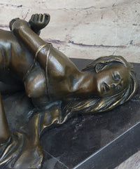 Signed Original Mavchi Wicked Sex Game Bronze Sculpture Marble Statue Figure Erotic Art