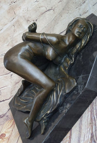 Signed Original Mavchi Wicked Sex Game Bronze Sculpture Marble Statue Figure Erotic Art