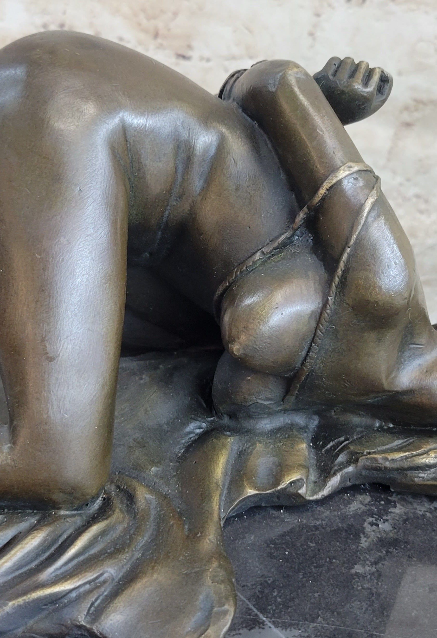 Signed Original Mavchi Wicked Sex Game Bronze Sculpture Marble Statue Figure Erotic Art