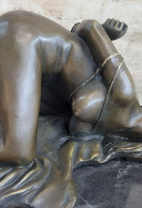Signed Original Mavchi Wicked Sex Game Bronze Sculpture Marble Statue Figure Erotic Art
