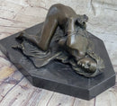 Signed Original Mavchi Wicked Sex Game Bronze Sculpture Marble Statue Figure Erotic Art
