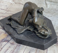 Signed Original Mavchi Wicked Sex Game Bronze Sculpture Marble Statue Figure Erotic Art