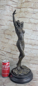 Signed Real Vitaleh Female Abstract Century Bronze Sculpture