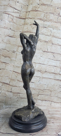 Signed Real Vitaleh Female Abstract Century Bronze Sculpture