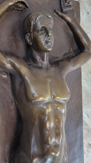 Extra Large Nude Erotic Couple Bronze Sculpture Marble Base SALE