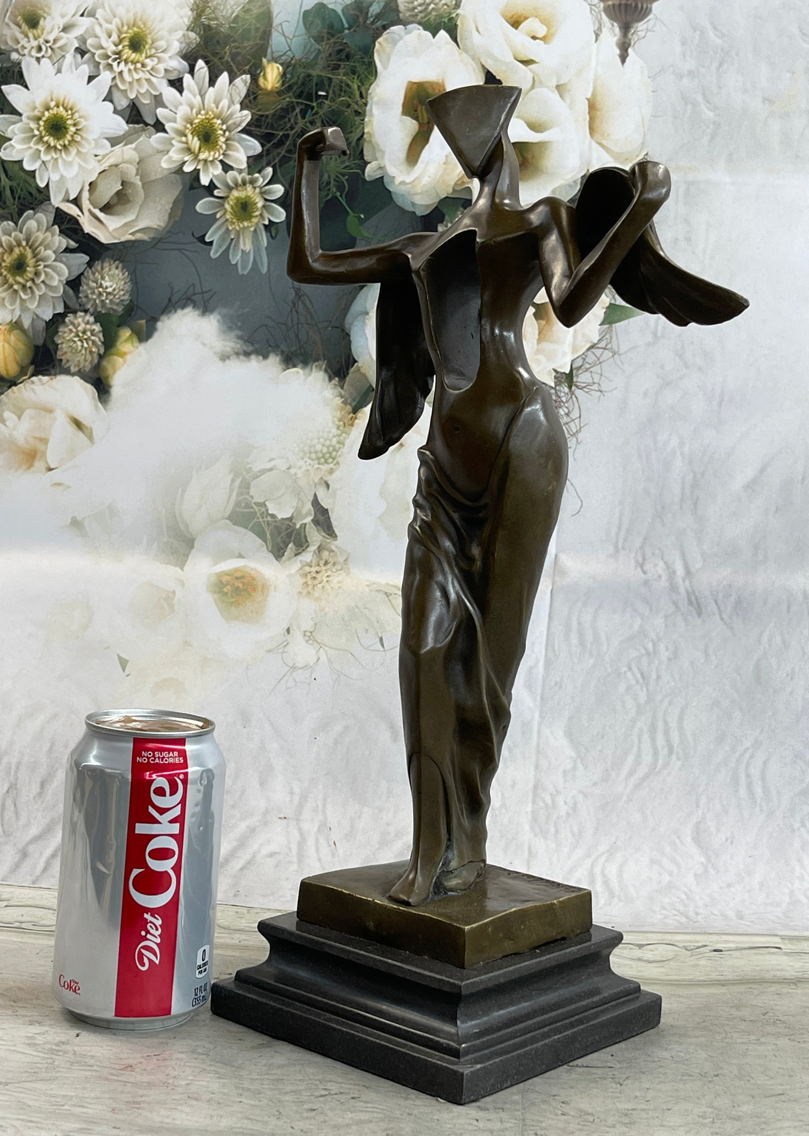 Tribute to Dali Abstract Modern Art Angel Bronze Sculpture