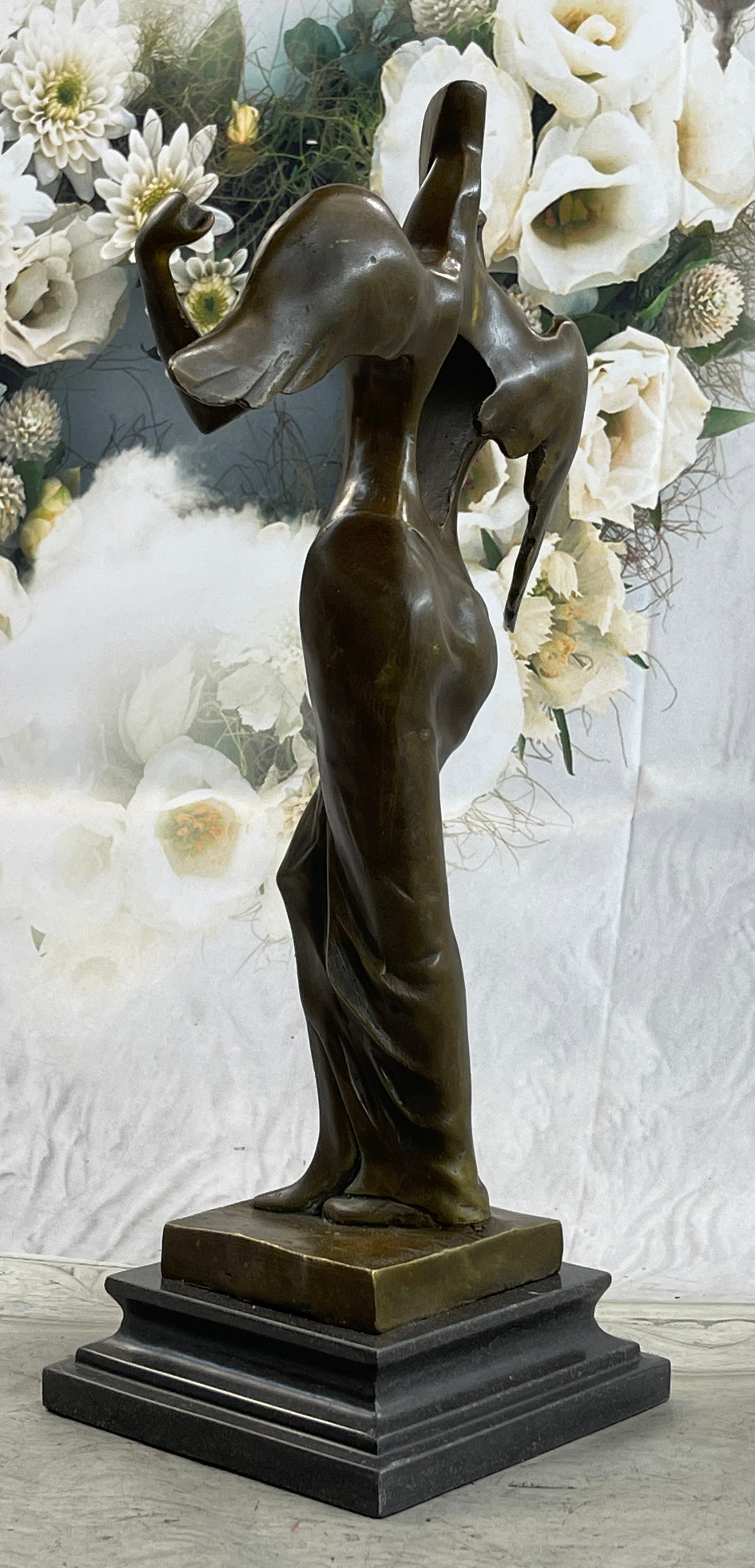 Tribute to Dali Abstract Modern Art Angel Bronze Sculpture