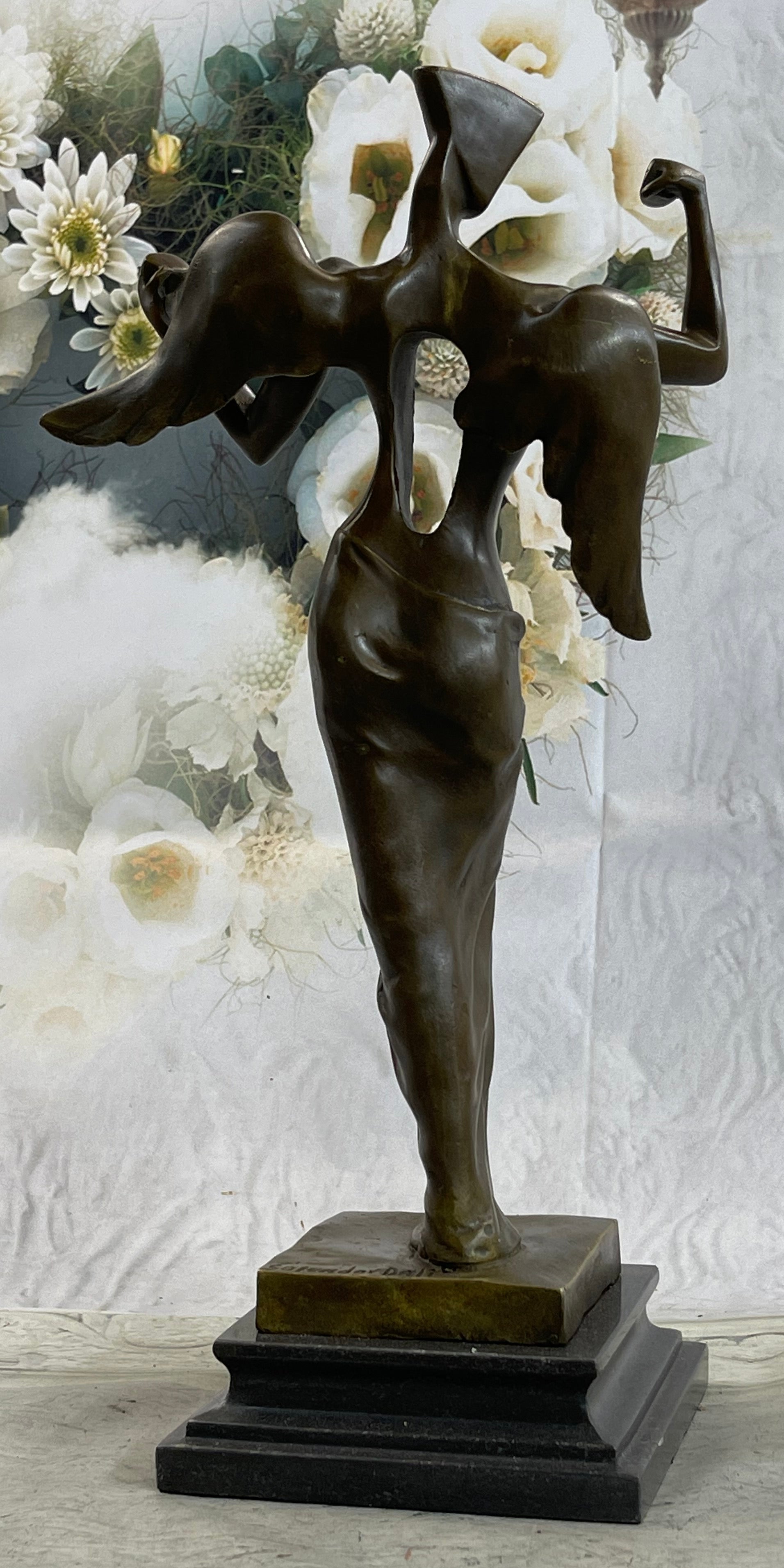 Tribute to Dali Abstract Modern Art Angel Bronze Sculpture