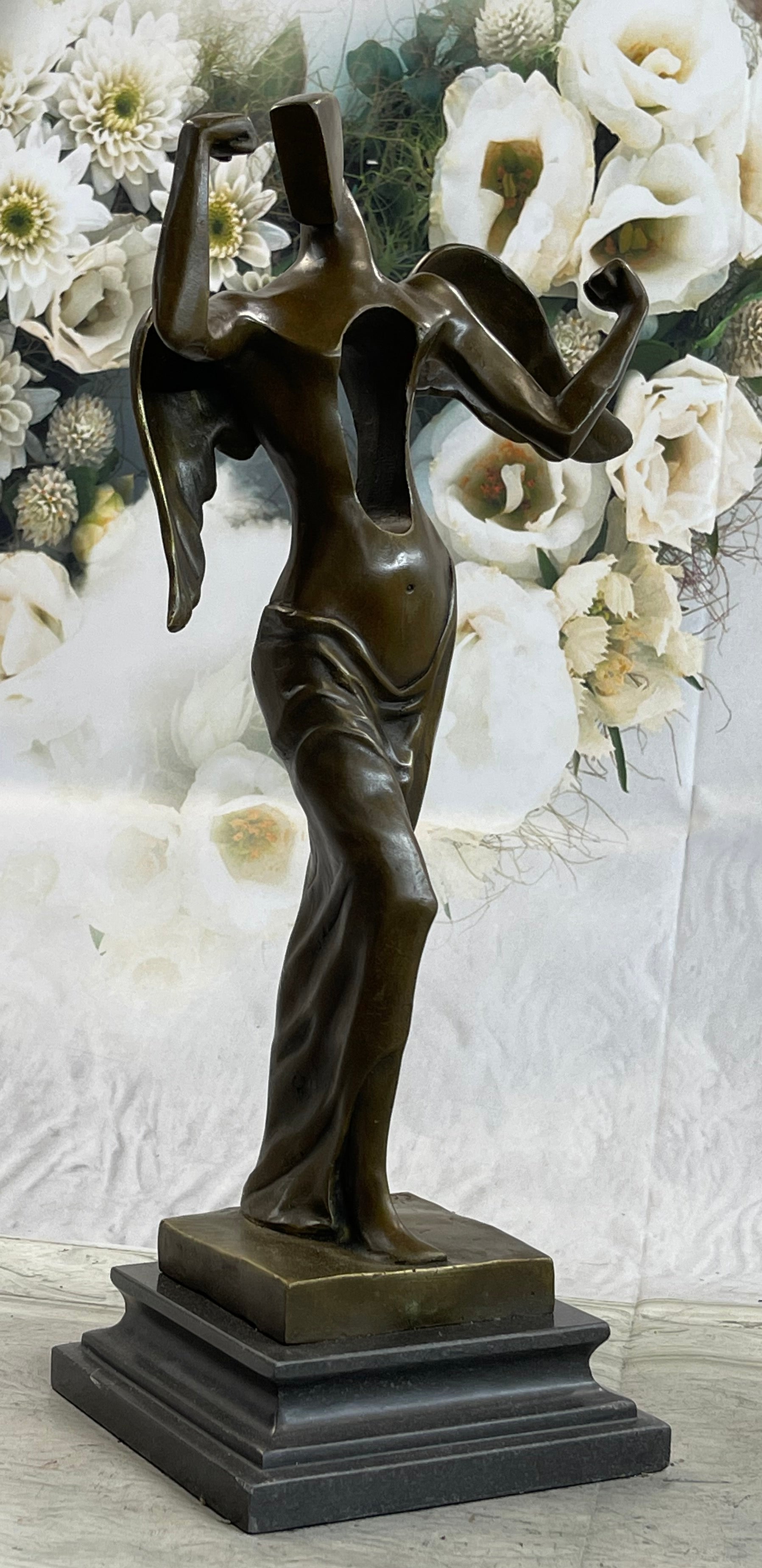 Tribute to Dali Abstract Modern Art Angel Bronze Sculpture