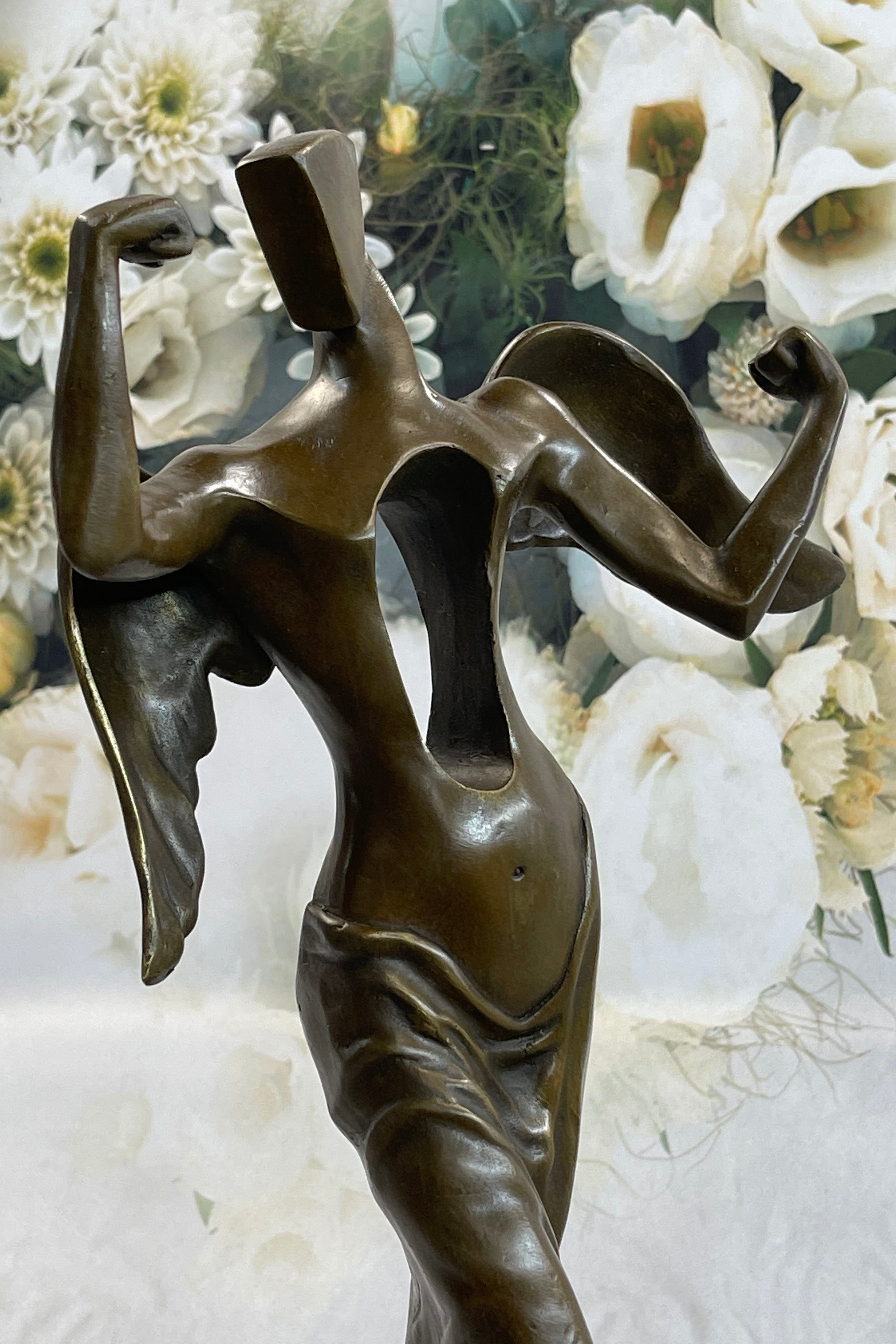 Tribute to Dali Abstract Modern Art Angel Bronze Sculpture