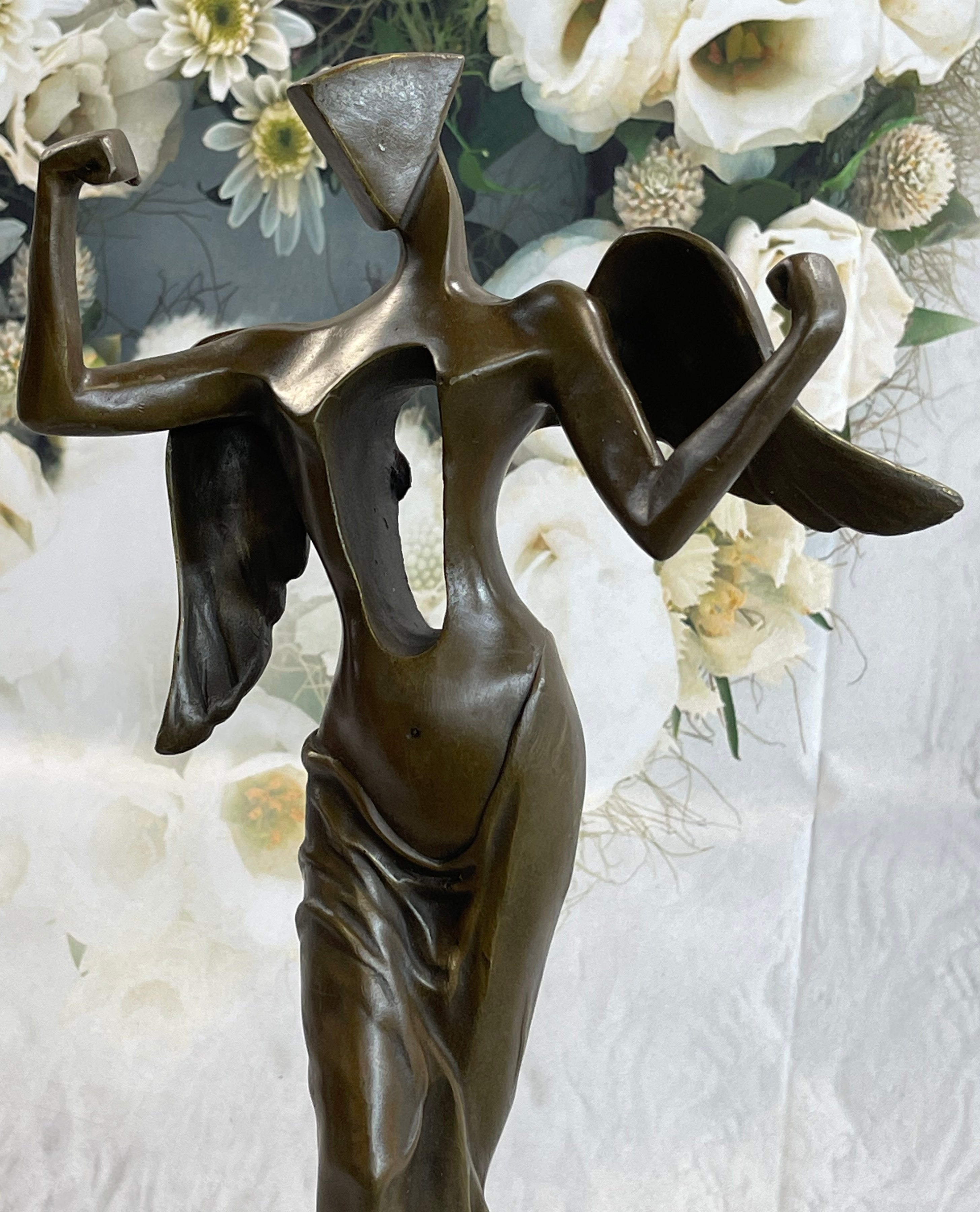Tribute to Dali Abstract Modern Art Angel Bronze Sculpture