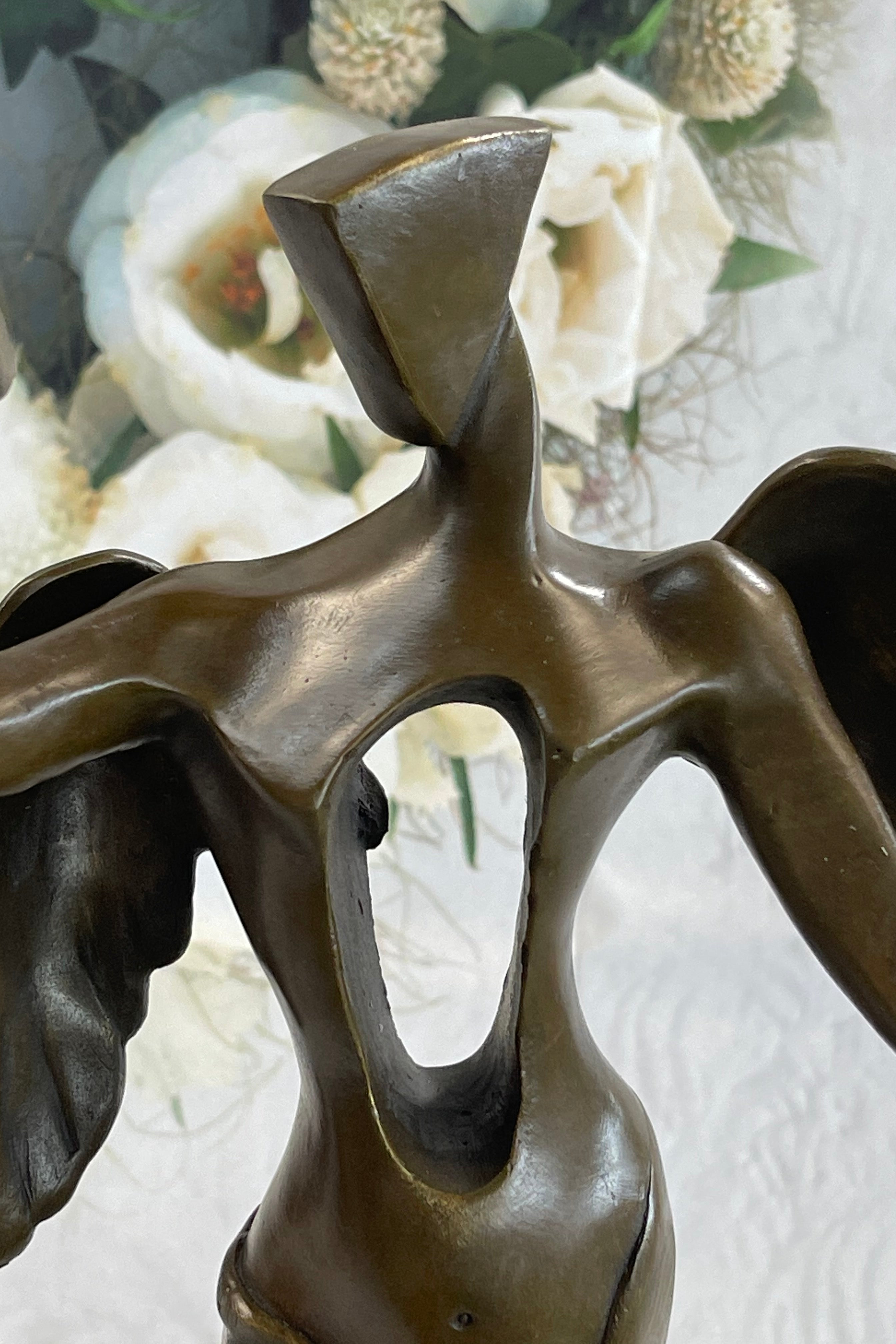 Tribute to Dali Abstract Modern Art Angel Bronze Sculpture