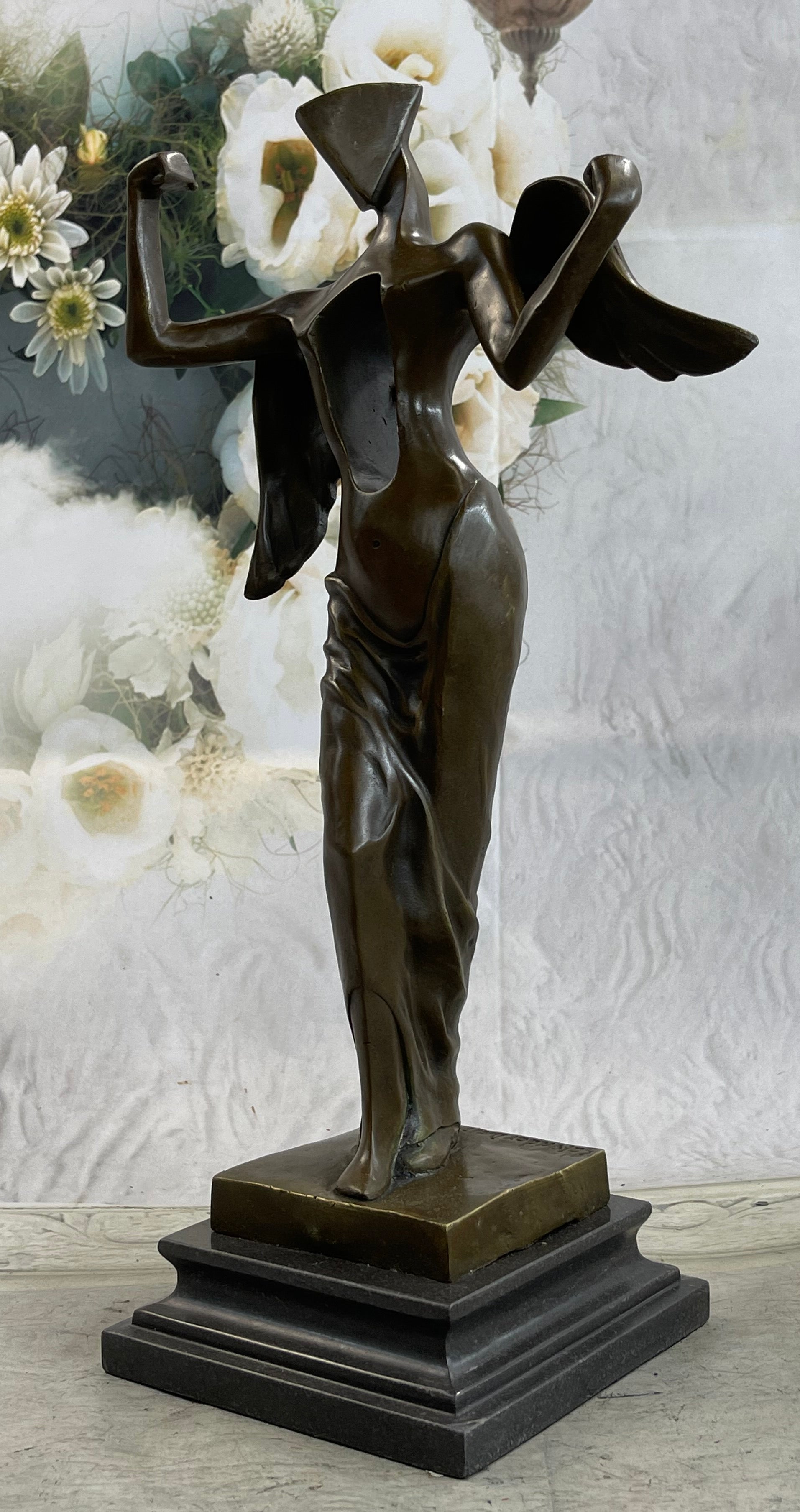 Tribute to Dali Abstract Modern Art Angel Bronze Sculpture