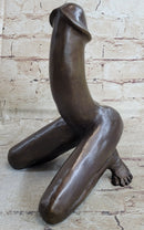 Phallic Creature Phallus Penis with Legs Bronze by J. Mavchi 9" x 6"