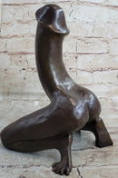 Phallic Creature Phallus Penis with Legs Bronze by J. Mavchi 9" x 6"